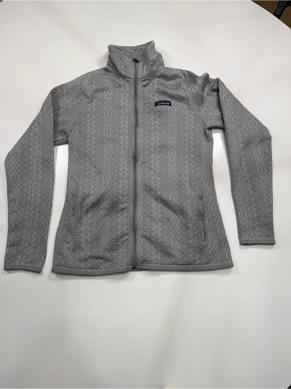 Patagonia Light Gray Patterned Full-Zip Jacket - Picture 2 of 9